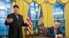 Ілон Маск (л) у кабінеті Дональда Трампа в перші тижні після обрання 47-го президента США