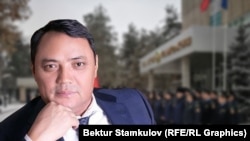 Райымбек Матраимов. Коллаж сүрөт.