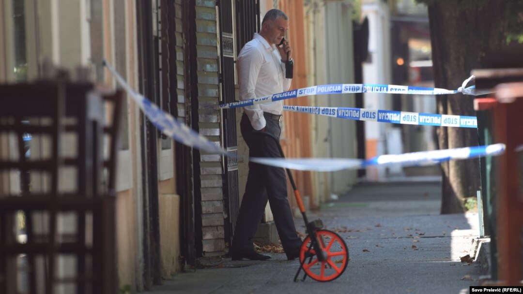 Mjesto pucnjave na policijskog inspektora Predraga Šukovića u Podgorici