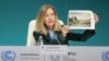 Celeste Saulo, secretarul general al OMM, la conferința COP29 de la Baku, 11 noiembrie 2024. 