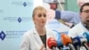 Anisa Bajramović, epidemiologinja u kantonalnom Zavodu za javno zdravstvo na konferenciji za novinare u Sarajevu, 23. maj 2025.