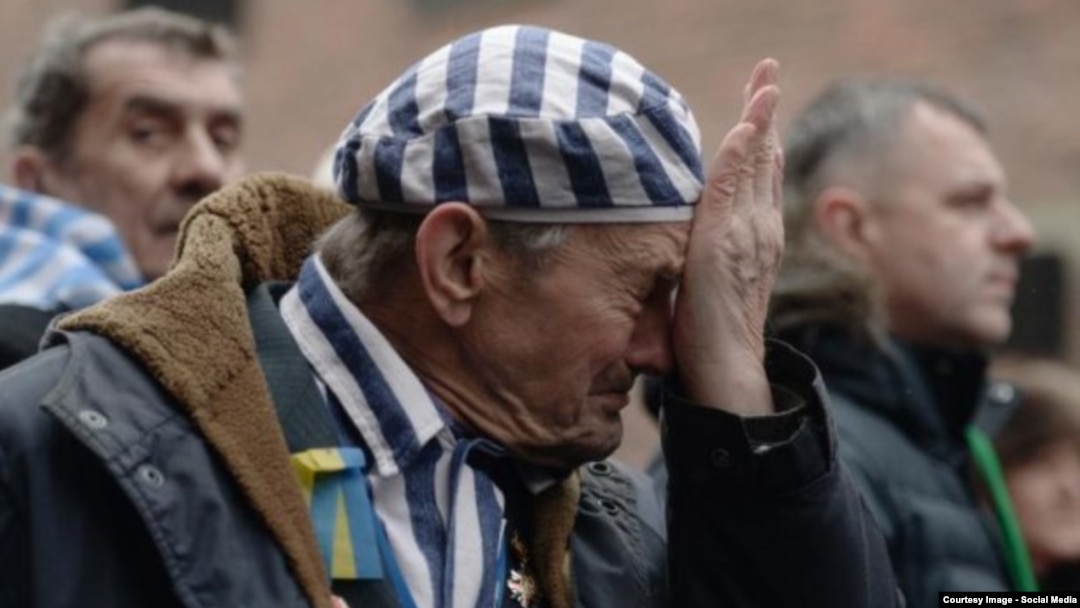 Ігор Малицький під час урочистостей із нагоди 70-річчя визволення концтабору «Аушвіц»