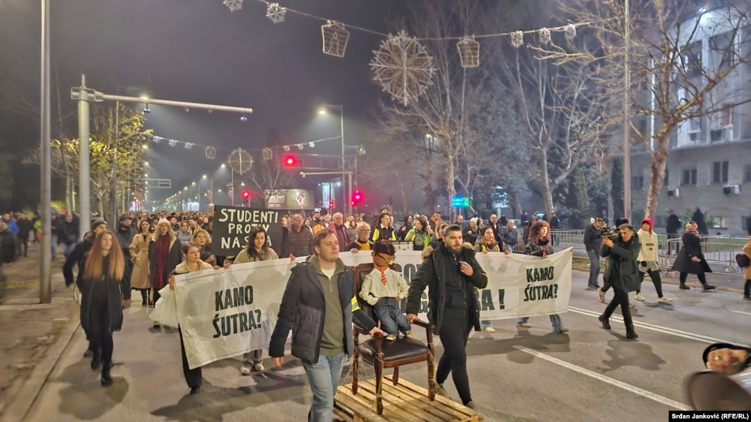 Studentski protest Podgorica 25.januar 2025