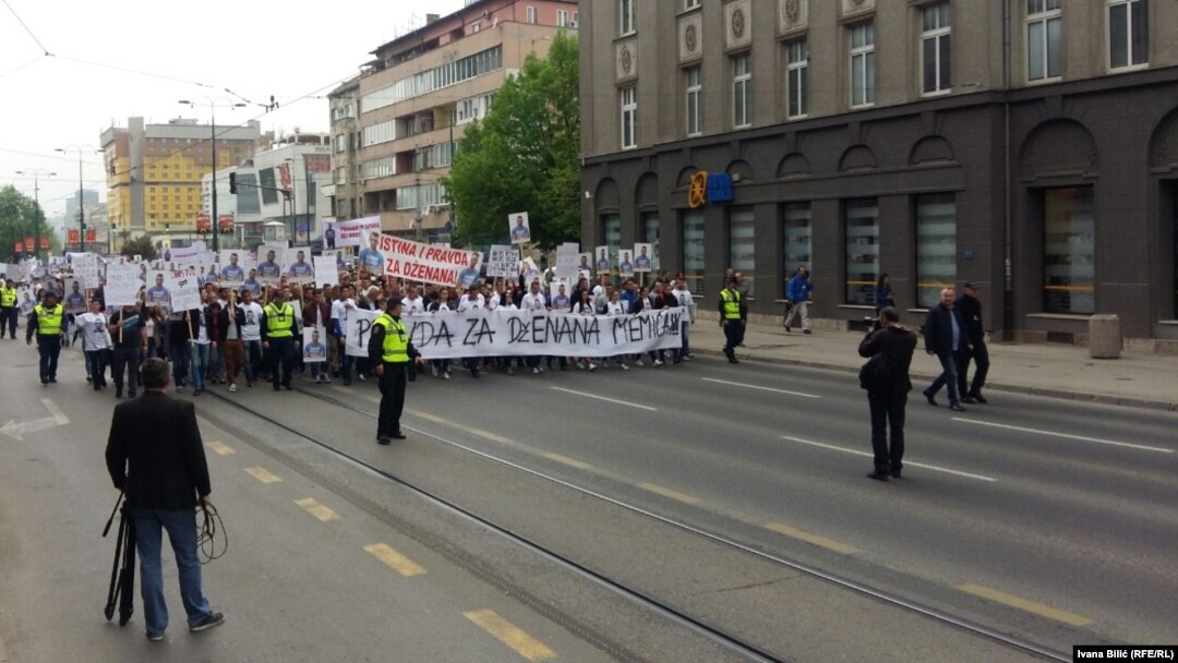 Prosvjed u Sarajevu, 8. travnja 2016.