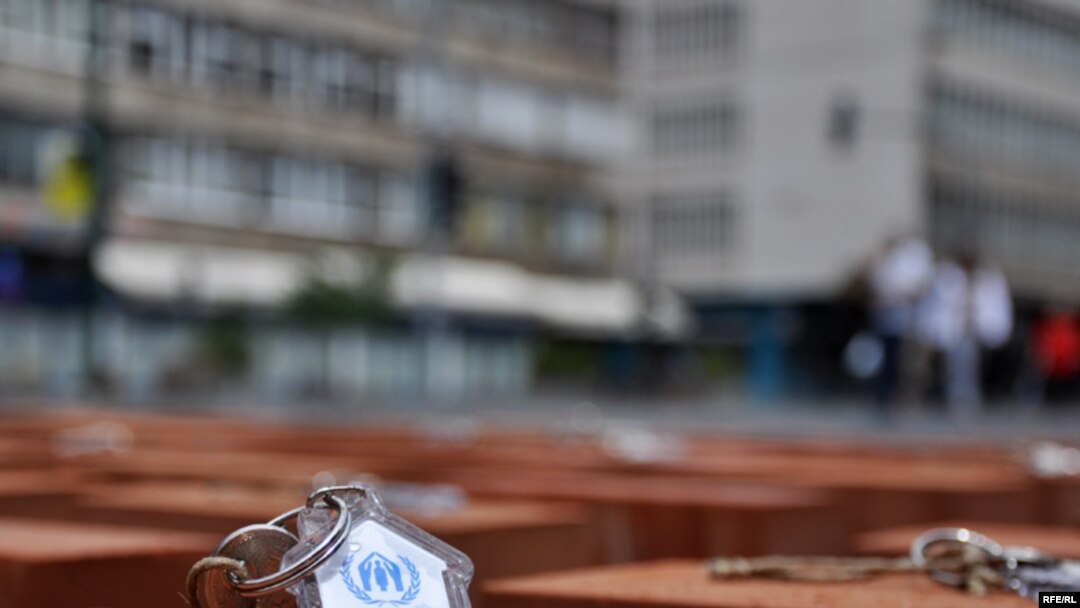 Umjetnički performans UNHCR-a u Sarajevu povodom Međunarodnog dana izbjeglica, 20. jun 2010. Foto: Midhat Poturović