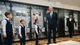 Kazakhstan - President of Kazakhstan Kassym-Jomart Tokayev at the school named after Kemel Tokayev in Ushtobe. Zhetysu region, 27Oct2023