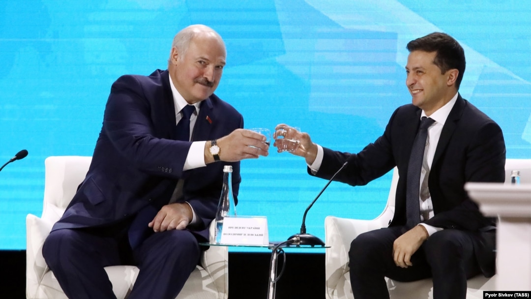 Олександр Лукашенко і Володимир Зеленський у Житомирі. Другий форум регіонів України і Білорусі, 4 жовтня 2019 року 