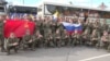 Расейскія палонныя на тэрыторыі Беларусі. Скрын зь відэазапісу Міністэрства абароны Расеі, 23 траўня 2025 году