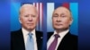 Президент США Джозеф Байден (л) и президент РФ Владимир Путин (п), коллаж