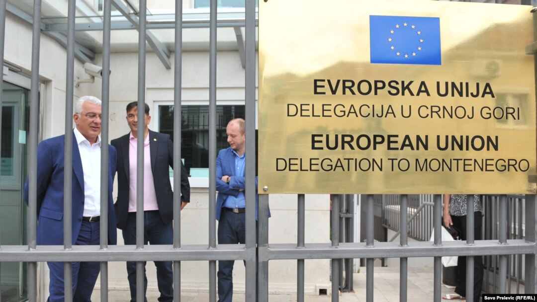 Lideri DF-a Andrija Mandić, Nebojša Medojević i Milan Knežević još u julu su bili na razgovoru u Delegaciji EU u Crnoj Gori