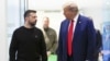 Президент України Володимир Зеленський і 45-й президент США Дональд Трамп (праворуч). Нью-Йорк, США, 27 вересня 2024 року