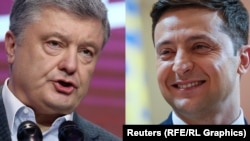Петр Порошенко и Владимир Зеленский (коллаж)